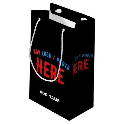 STIJLVOL MODERN  ZWART GEVERIFIEERD BRANDED KLEIN CADEAUZAKJE (Achterkant Gekanteld)