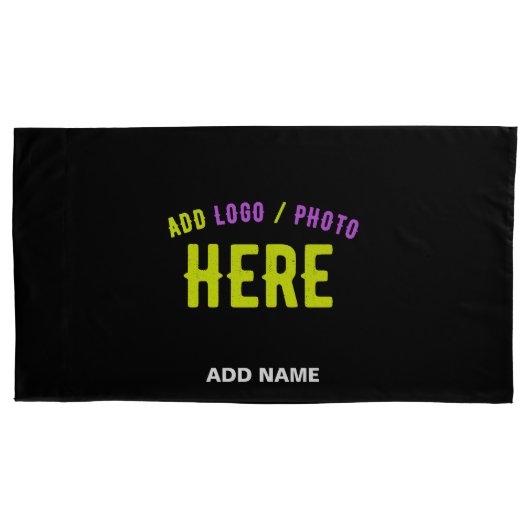 STIJLVOL MODERN ZWART GEVERIFIEERD BRANDED KUSSENSLOOP (Voorkant)