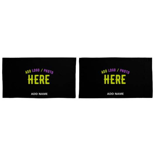 STIJLVOL MODERN  ZWART GEVERIFIEERD BRANDED KUSSENSLOOP (Voorkant-Set)