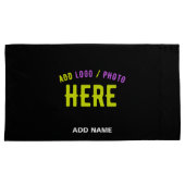 STIJLVOL MODERN  ZWART GEVERIFIEERD BRANDED KUSSENSLOOP (Voorkant-Rechts)