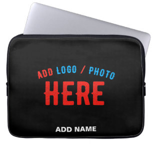 STIJLVOL MODERN ZWART GEVERIFIEERD BRANDED LAPTOP SLEEVE