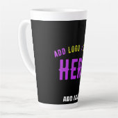 STIJLVOL MODERN ZWART GEVERIFIEERD BRANDED LATTE MOK (Linkerhoek)