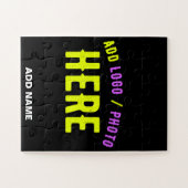 STIJLVOL MODERN ZWART GEVERIFIEERD BRANDED LEGPUZZEL (Horizontaal)