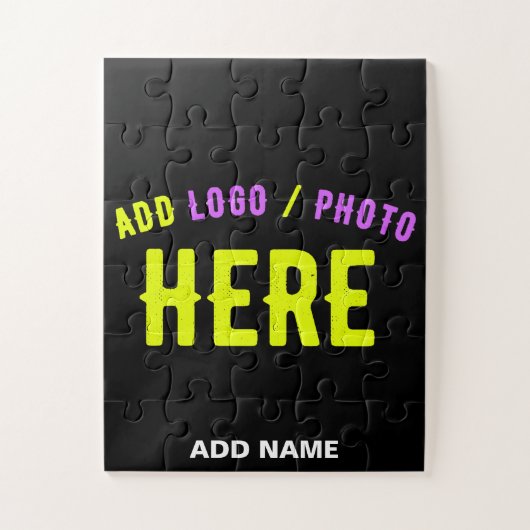 STIJLVOL MODERN ZWART GEVERIFIEERD BRANDED LEGPUZZEL (Verticaal)