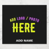 STIJLVOL MODERN  ZWART GEVERIFIEERD BRANDED LIKEURFLES ETIKET (Enkel label)