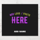 STIJLVOL MODERN  ZWART GEVERIFIEERD BRANDED LIKEURFLES ETIKET (Enkel label)