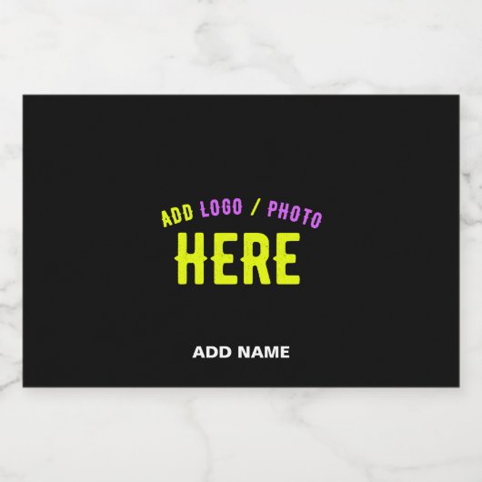 STIJLVOL MODERN  ZWART GEVERIFIEERD BRANDED LIKEURFLES ETIKET (Enkel label)