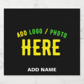 STIJLVOL MODERN  ZWART GEVERIFIEERD BRANDED LIKEURFLES ETIKET (Enkel label)