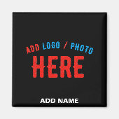 STIJLVOL MODERN  ZWART GEVERIFIEERD BRANDED MAGNEET (Voorkant)