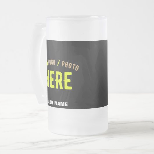 STIJLVOL MODERN  ZWART GEVERIFIEERD BRANDED MATGLAS BIERPUL (Voorkant links)