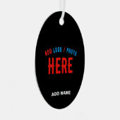 STIJLVOL MODERN  ZWART GEVERIFIEERD BRANDED METALEN ORNAMENT (Voorkant Rechts)