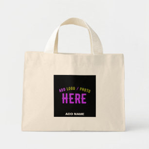 STIJLVOL MODERN  ZWART GEVERIFIEERD BRANDED MINI TOTE BAG