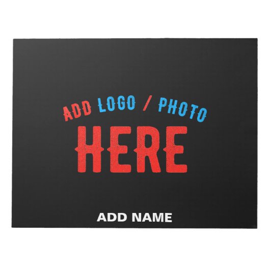 STIJLVOL MODERN ZWART GEVERIFIEERD BRANDED NOTITIEBLOK (Voorkant)