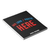 STIJLVOL MODERN  ZWART GEVERIFIEERD BRANDED NOTITIEBLOK (Schuin)