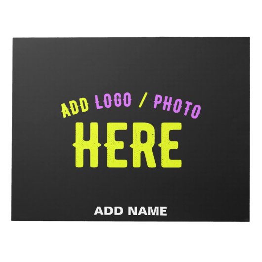 STIJLVOL MODERN ZWART GEVERIFIEERD BRANDED NOTITIEBLOK (Voorkant)