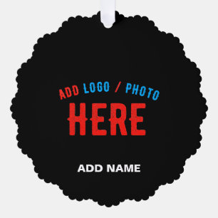 STIJLVOL MODERN  ZWART GEVERIFIEERD BRANDED ORNAMENT KAART