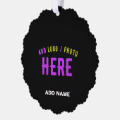 STIJLVOL MODERN ZWART GEVERIFIEERD BRANDED ORNAMENT KAART (Links)