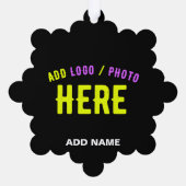 STIJLVOL MODERN  ZWART GEVERIFIEERD BRANDED ORNAMENT KAART (Achterkant)