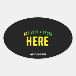 STIJLVOL MODERN  ZWART GEVERIFIEERD BRANDED OVALE STICKER