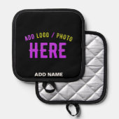 STIJLVOL MODERN ZWART GEVERIFIEERD BRANDED PANNENLAP (Voorkant / Achterkant)