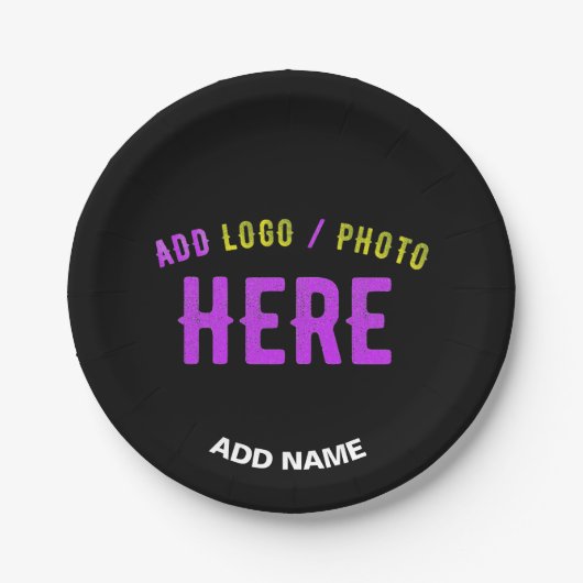 STIJLVOL MODERN  ZWART GEVERIFIEERD BRANDED PAPIEREN BORDJE (Voorkant)