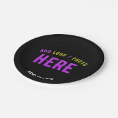 STIJLVOL MODERN  ZWART GEVERIFIEERD BRANDED PAPIEREN BORDJE (Gekanteld)