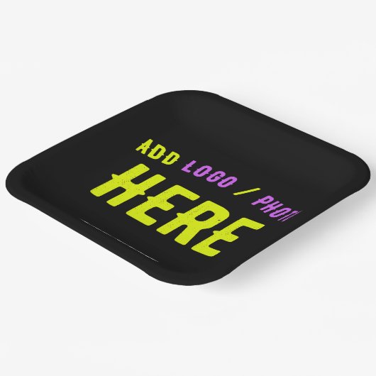 STIJLVOL MODERN  ZWART GEVERIFIEERD BRANDED PAPIEREN BORDJE (Gebogen)