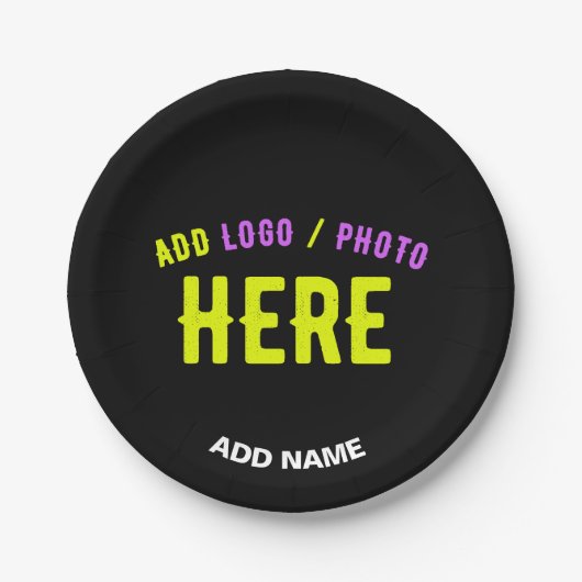 STIJLVOL MODERN  ZWART GEVERIFIEERD BRANDED PAPIEREN BORDJE (Voorkant)