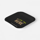 STIJLVOL MODERN  ZWART GEVERIFIEERD BRANDED PAPIEREN BORDJE (Gebogen)