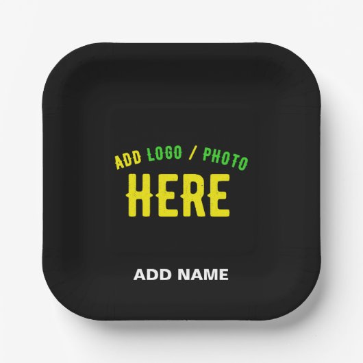 STIJLVOL MODERN  ZWART GEVERIFIEERD BRANDED PAPIEREN BORDJE (Voorkant)