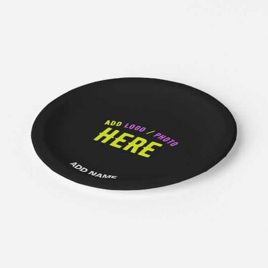 STIJLVOL MODERN  ZWART GEVERIFIEERD BRANDED PAPIEREN BORDJE (Gekanteld)