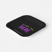 STIJLVOL MODERN  ZWART GEVERIFIEERD BRANDED PAPIEREN BORDJE (Gebogen)