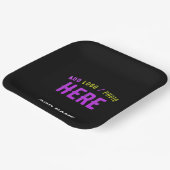 STIJLVOL MODERN  ZWART GEVERIFIEERD BRANDED PAPIEREN BORDJE (Gebogen)