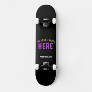 STIJLVOL MODERN ZWART GEVERIFIEERD BRANDED PERSOONLIJK SKATEBOARD