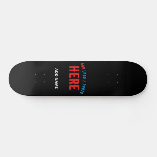 STIJLVOL MODERN  ZWART GEVERIFIEERD BRANDED PERSOONLIJK SKATEBOARD (Horizontaal)