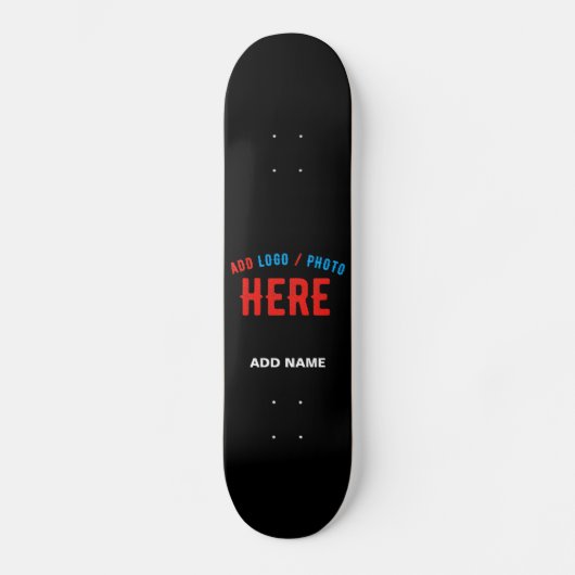 STIJLVOL MODERN  ZWART GEVERIFIEERD BRANDED PERSOONLIJK SKATEBOARD (Voorkant)