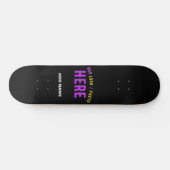 STIJLVOL MODERN  ZWART GEVERIFIEERD BRANDED PERSOONLIJK SKATEBOARD (Horizontaal)