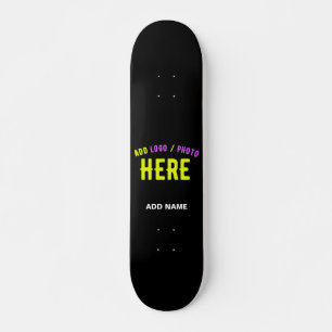 STIJLVOL MODERN ZWART GEVERIFIEERD BRANDED PERSOONLIJK SKATEBOARD