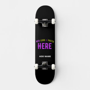 STIJLVOL MODERN  ZWART GEVERIFIEERD BRANDED PERSOONLIJK SKATEBOARD