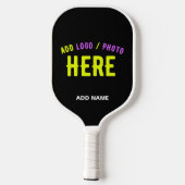 STIJLVOL MODERN  ZWART GEVERIFIEERD BRANDED PICKLEBALL PADDLE (Achterkant)