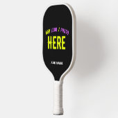 STIJLVOL MODERN  ZWART GEVERIFIEERD BRANDED PICKLEBALL PADDLE (Links)