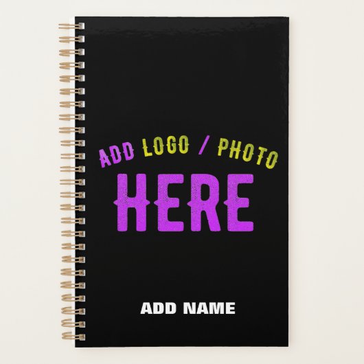 STIJLVOL MODERN ZWART GEVERIFIEERD BRANDED PLANNER (Voorkant)
