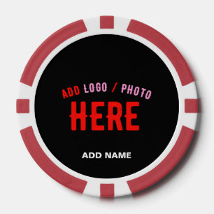 STIJLVOL MODERN ZWART GEVERIFIEERD BRANDED POKER CHIPS