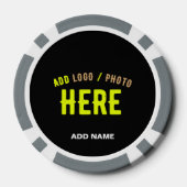 STIJLVOL MODERN  ZWART GEVERIFIEERD BRANDED POKER CHIPS (Achterkant)
