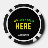 STIJLVOL MODERN  ZWART GEVERIFIEERD BRANDED POKER CHIPS (Achterkant)