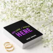 STIJLVOL MODERN  ZWART GEVERIFIEERD BRANDED POKERKAARTEN (Insitu (Huwelijk))