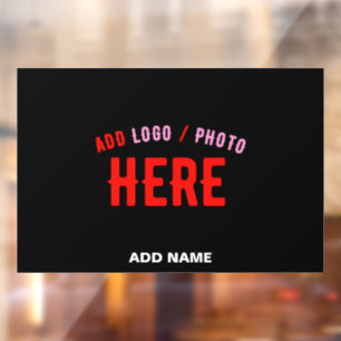 STIJLVOL MODERN ZWART GEVERIFIEERD BRANDED RAAMSTICKER