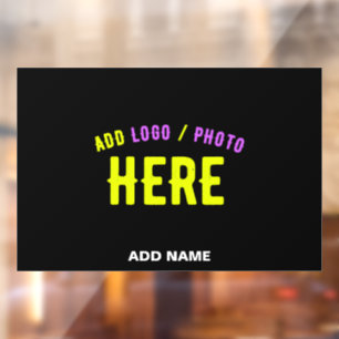 STIJLVOL MODERN ZWART GEVERIFIEERD BRANDED RAAMSTICKER
