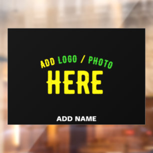 STIJLVOL MODERN ZWART GEVERIFIEERD BRANDED RAAMSTICKER