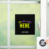 STIJLVOL MODERN  ZWART GEVERIFIEERD BRANDED RAAMSTICKER (Huis)